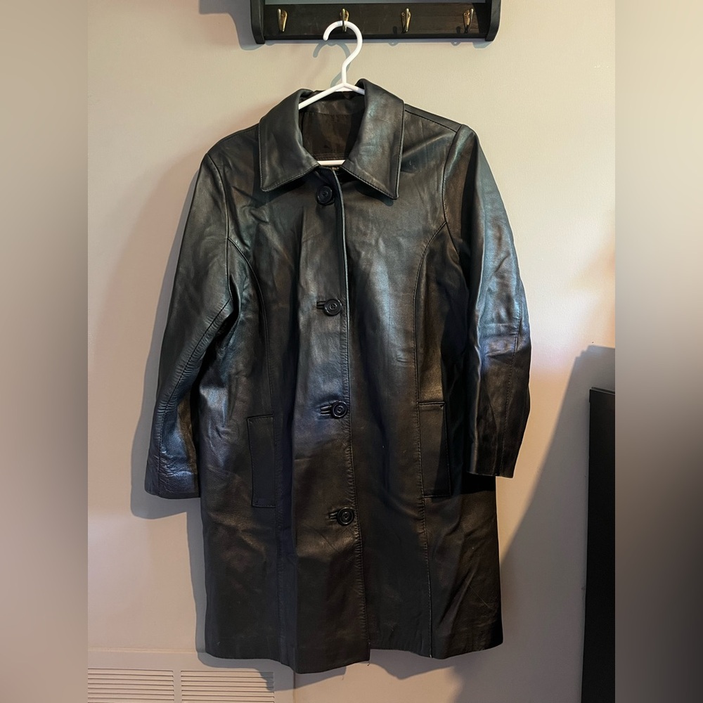 OVERSIZED VINTAGE GENUINE LEATHER JACKET